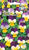 цветок Фиалка Хелен маунт (вид: рогатая, желто-фиолетовая) (Евро, 0,1)
