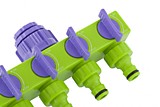 "Разветвитель четырёхканальный 1/2""-3/4"", регулируемый PALISAD"
