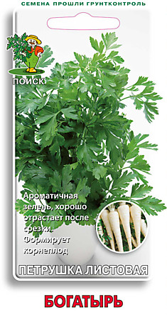 СЕМЕНА  ПЕТРУШКА  "БОГАТЫРЬ"  3 Г (10/1200) "ПОИСК"